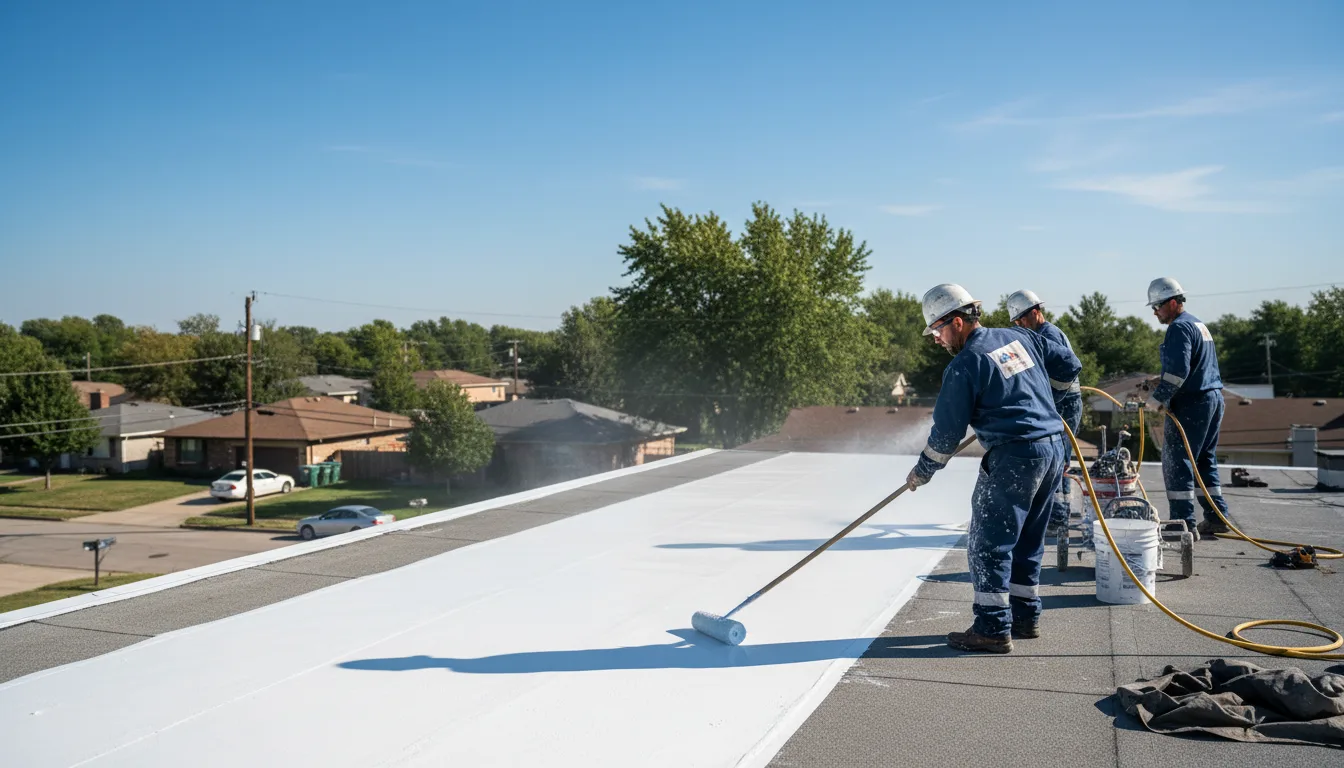 Commercial roof coating in Neshanic Station, NJ near me
